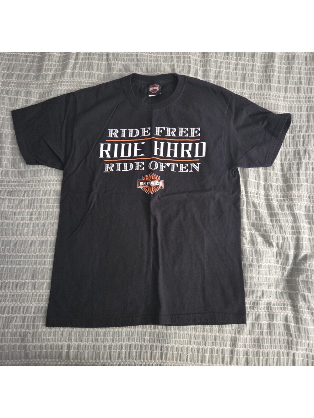Harley-Davidson Ride Free Ride Hard Ride charcoal T-shirt